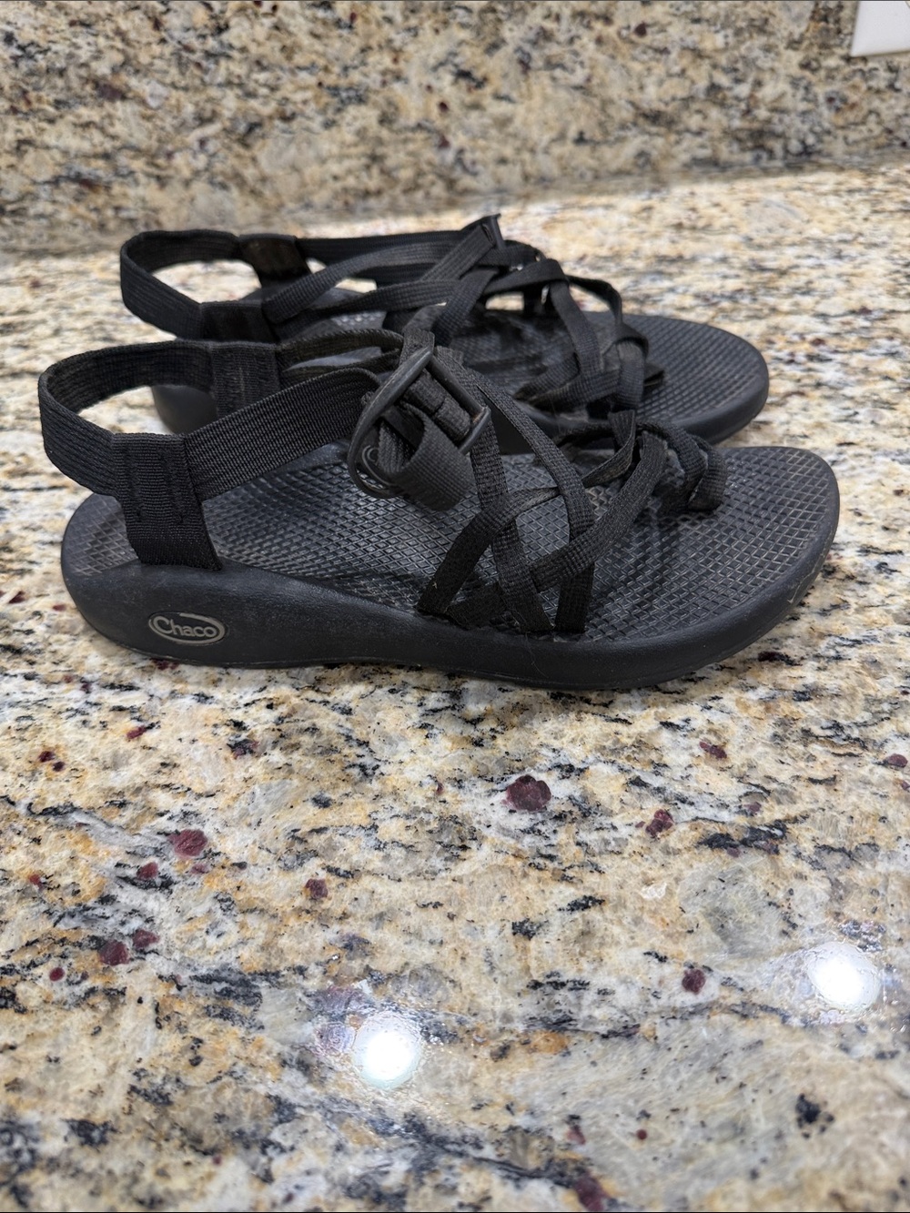 Chaco Women's Black Strappy Sport Sandals
